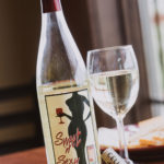 bottle of wine and glass