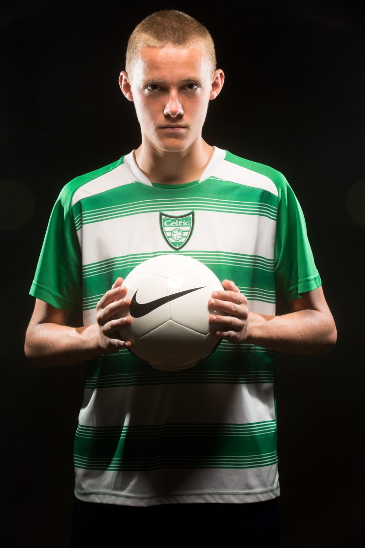 young man soccer player