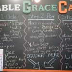 cafe menu on a chalkboard