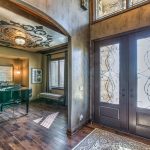 living space with a piano