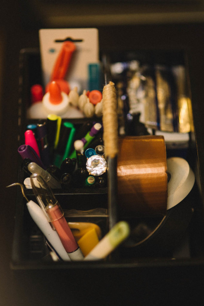 pens and other materials