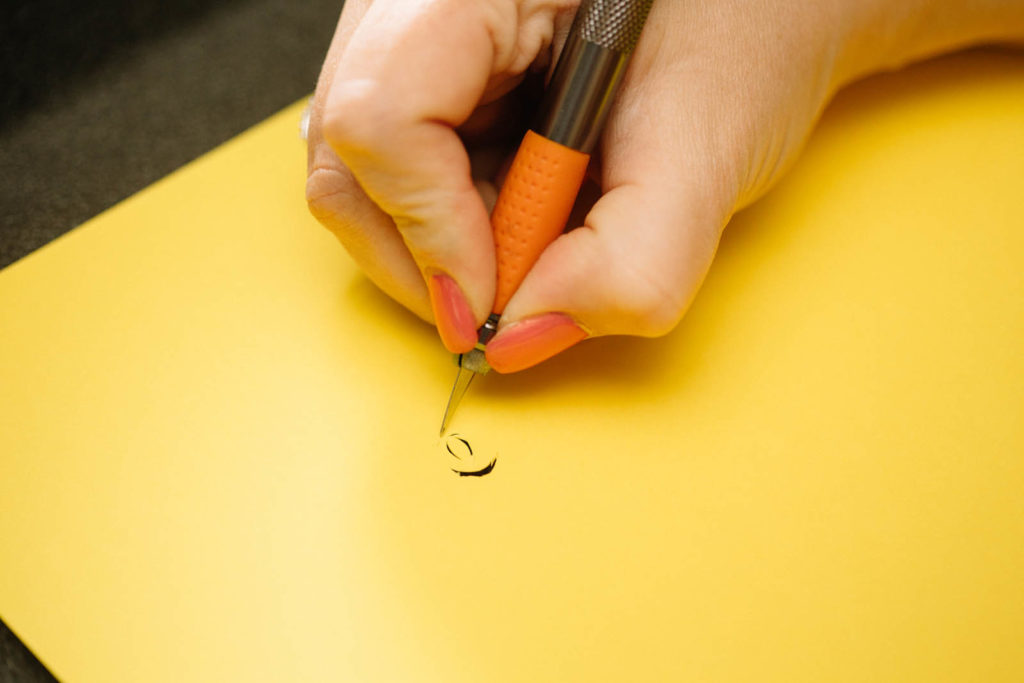 woman's hand drawing