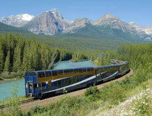 train in the mountains