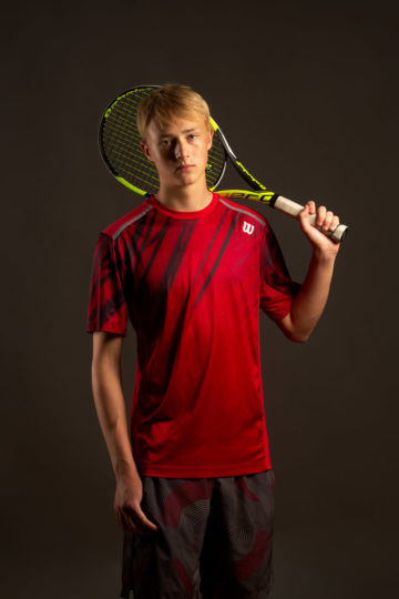 young man tennis player