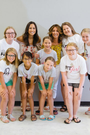 girls with Fit Girl t-shirts