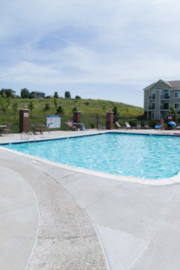 pool at apartments