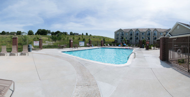 pool at apartments