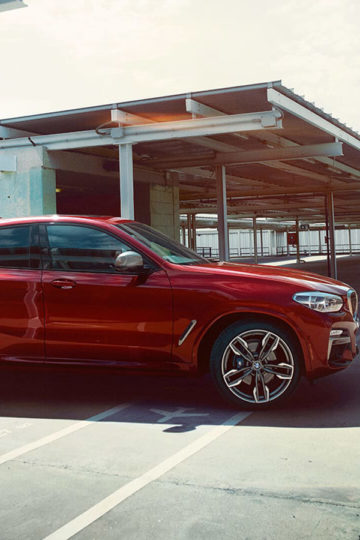 Red BMW SUV
