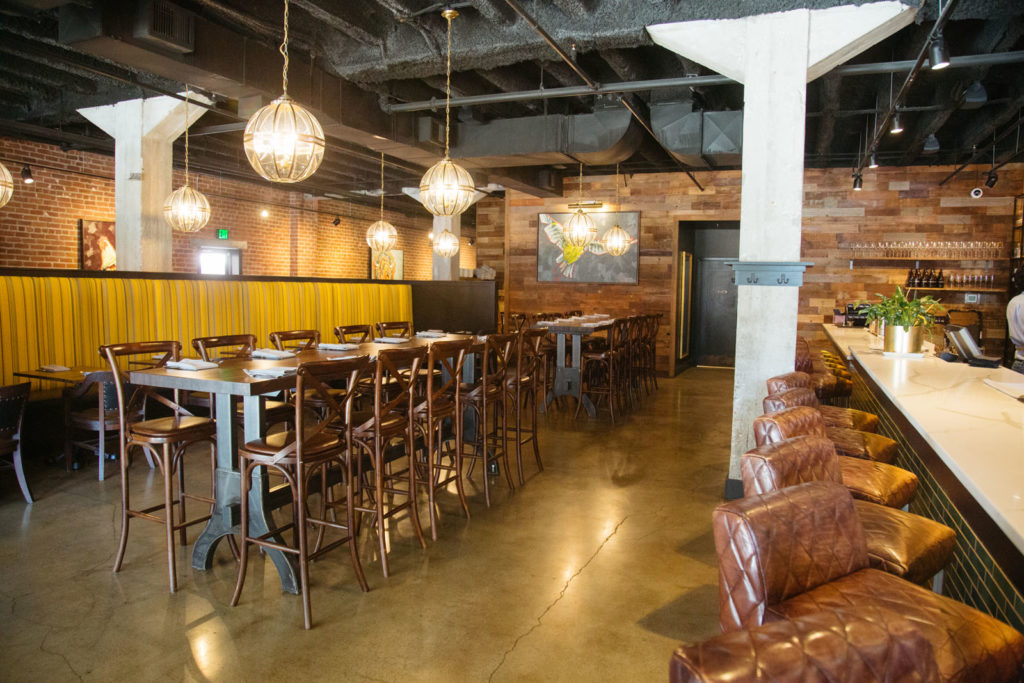 Bar area in a restaurant