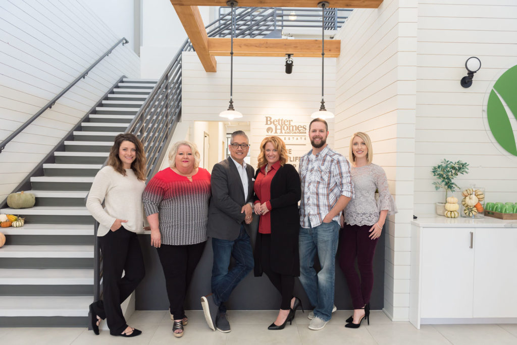 Team photo in office