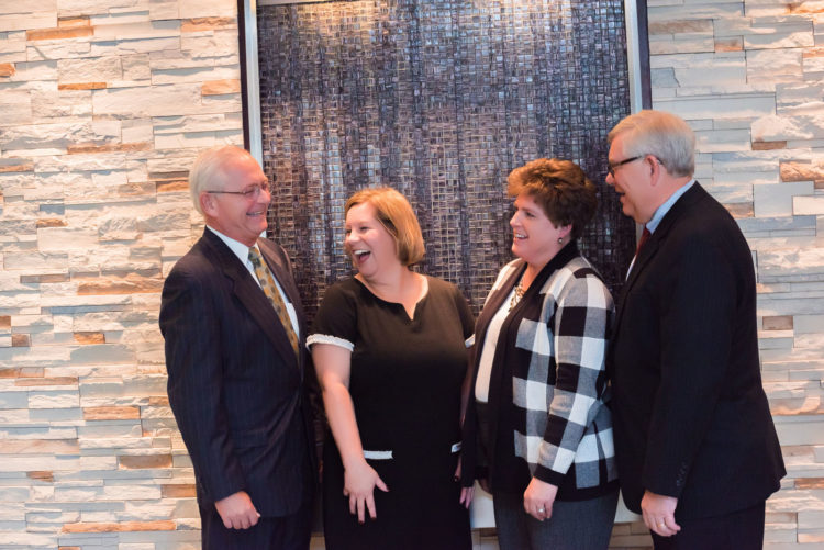 Men and women in office