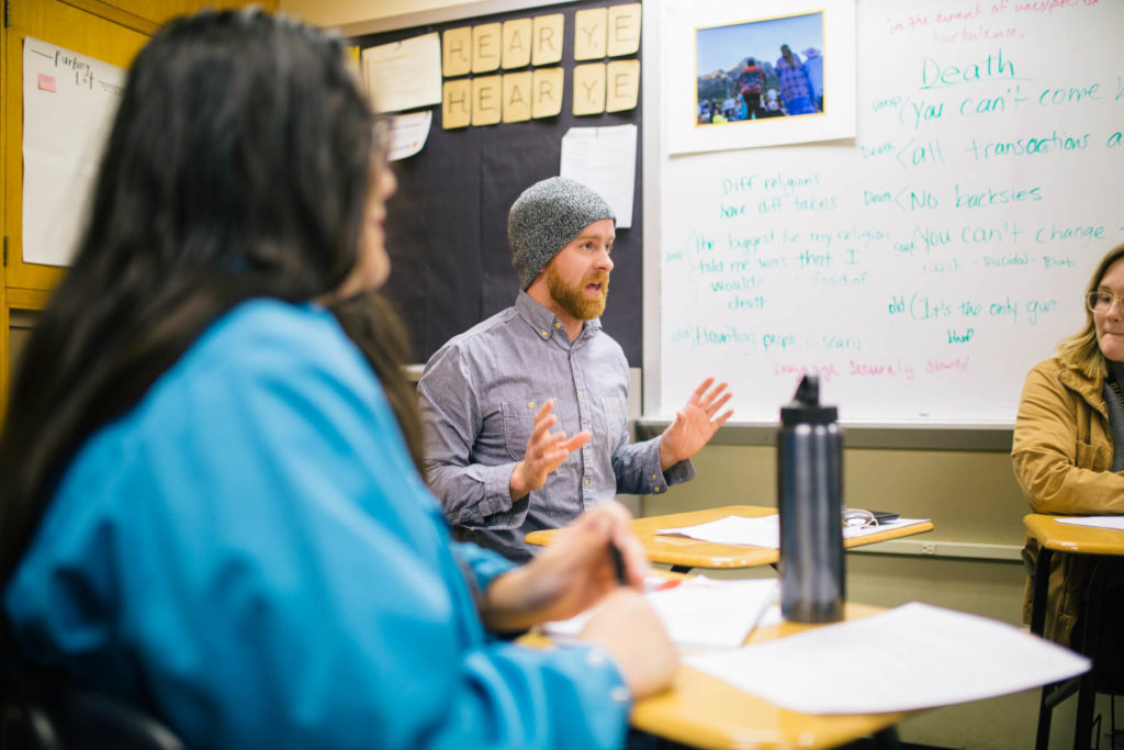 students in a classroom