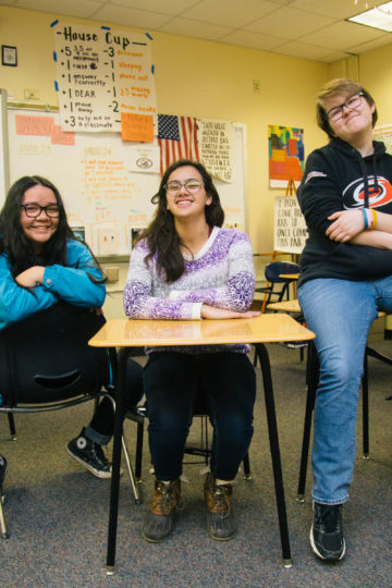 students in a classroom