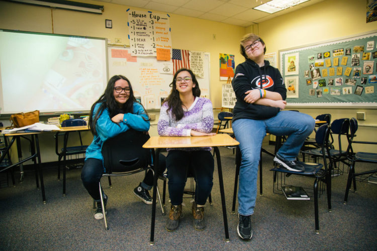 students in a classroom