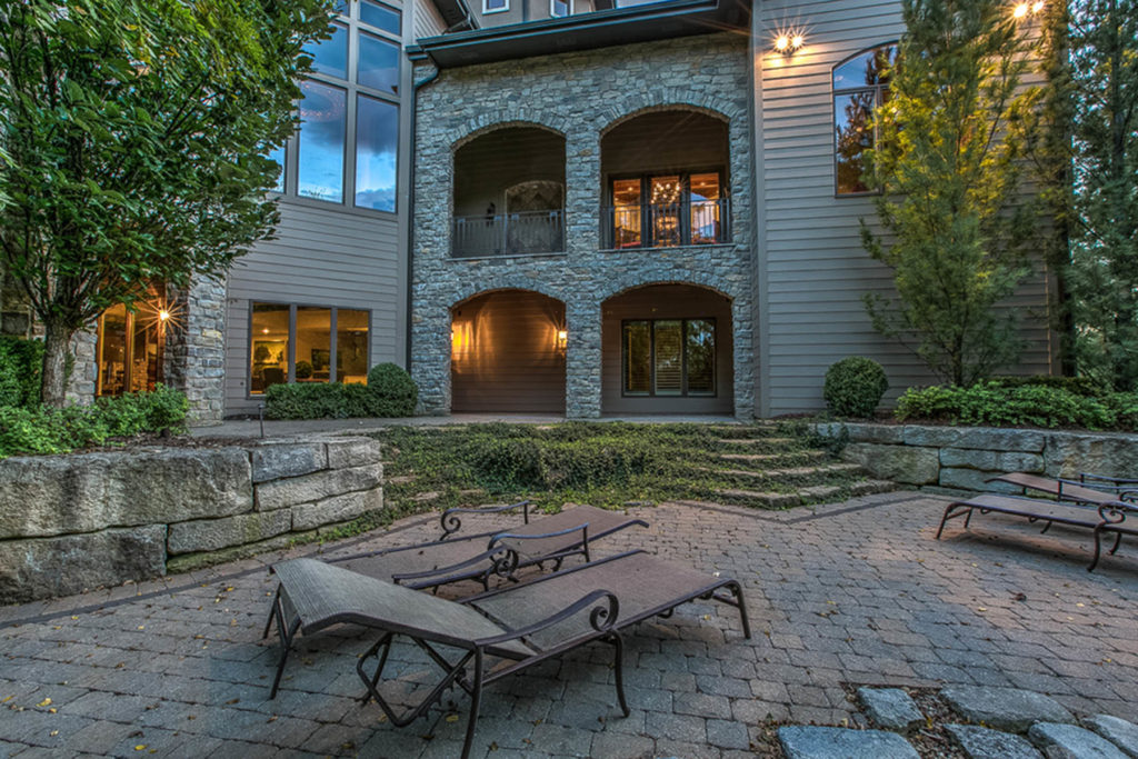house with large outdoor patio