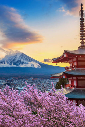landmark at Fugi mountain