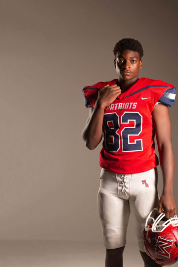 young male football player