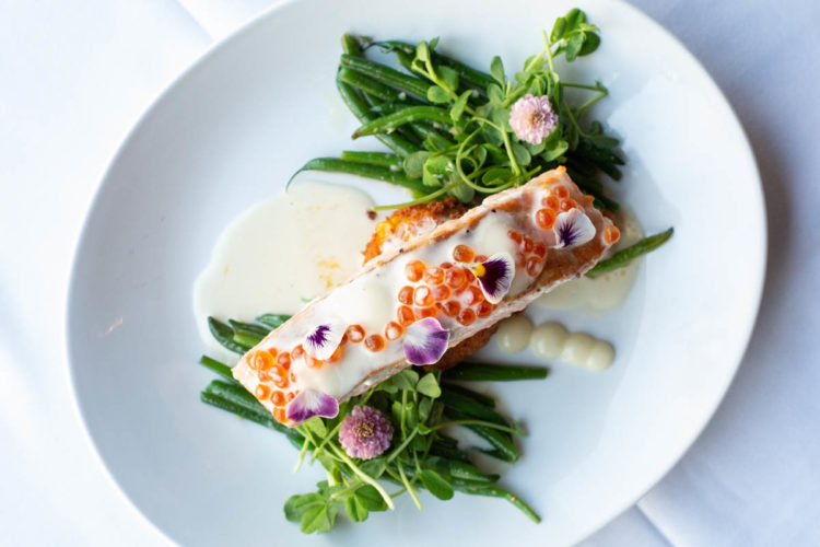 seafood dinner plate