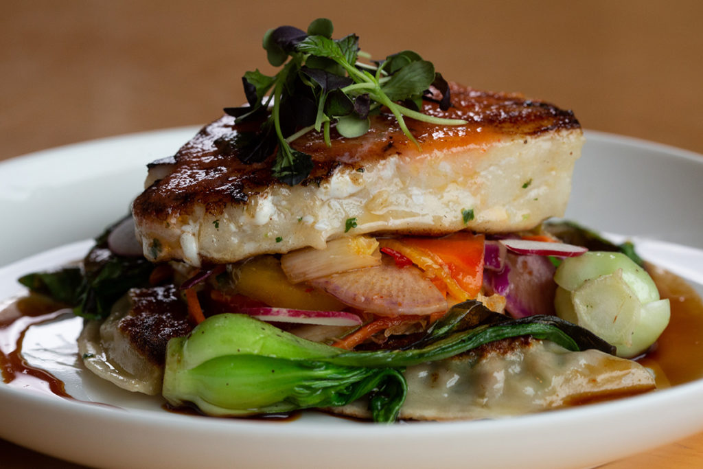 dinner plate of food