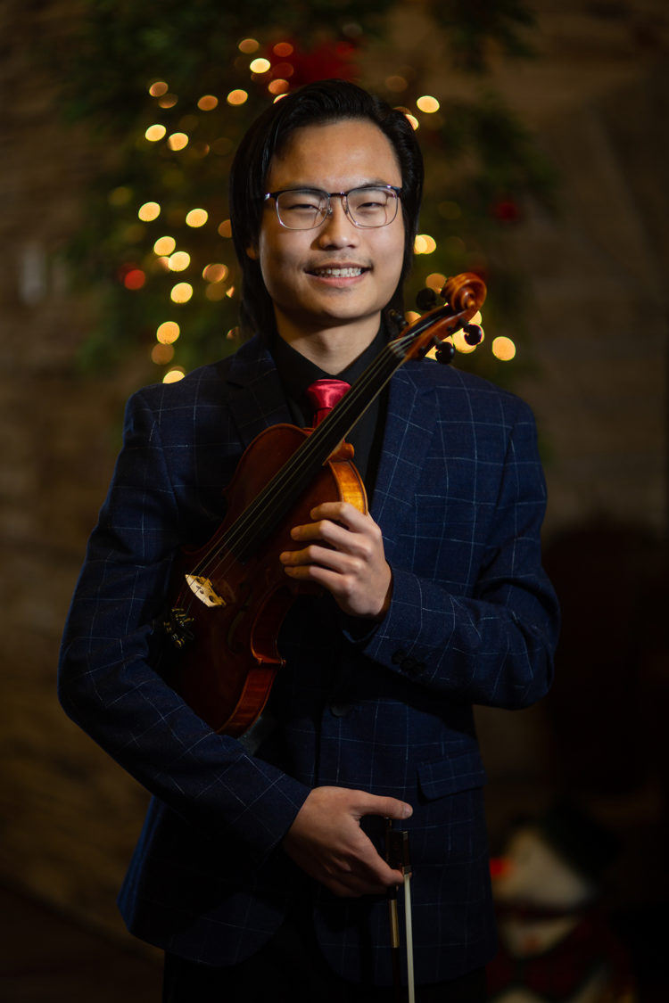 young male violinist