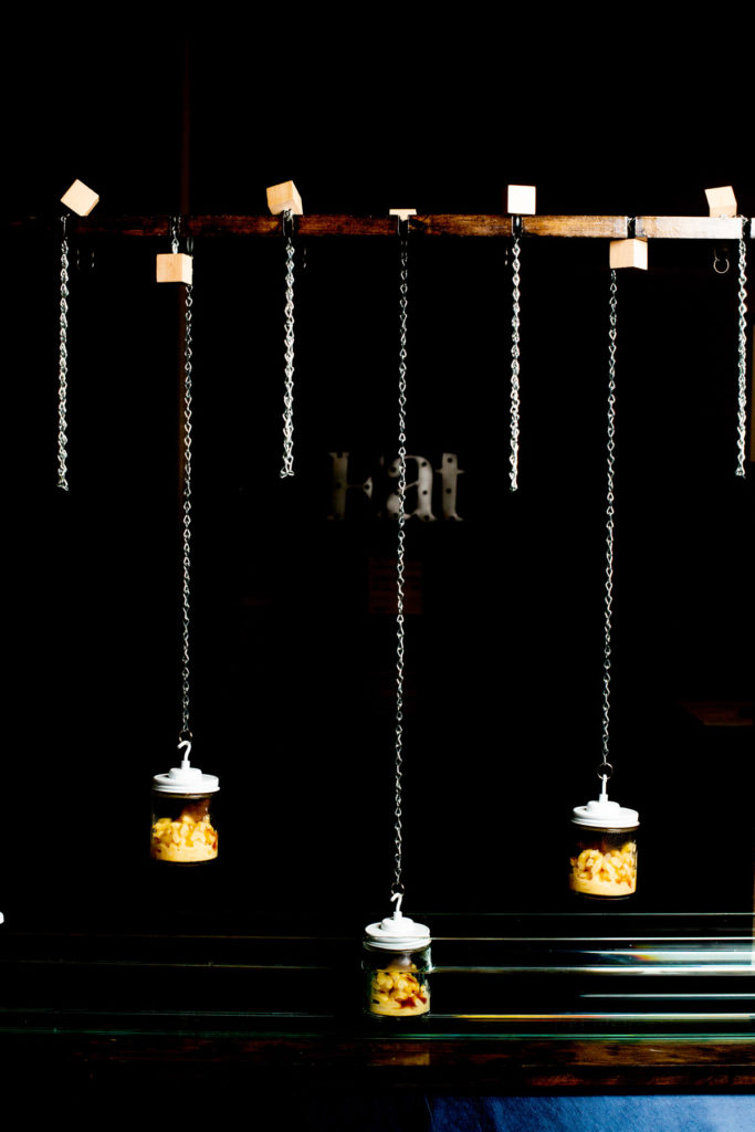 items hanging on display