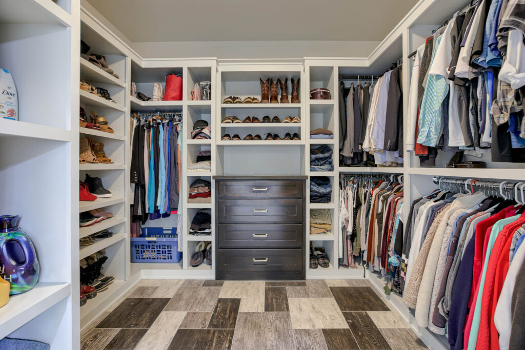 large walk-in closet