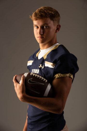 young male football player
