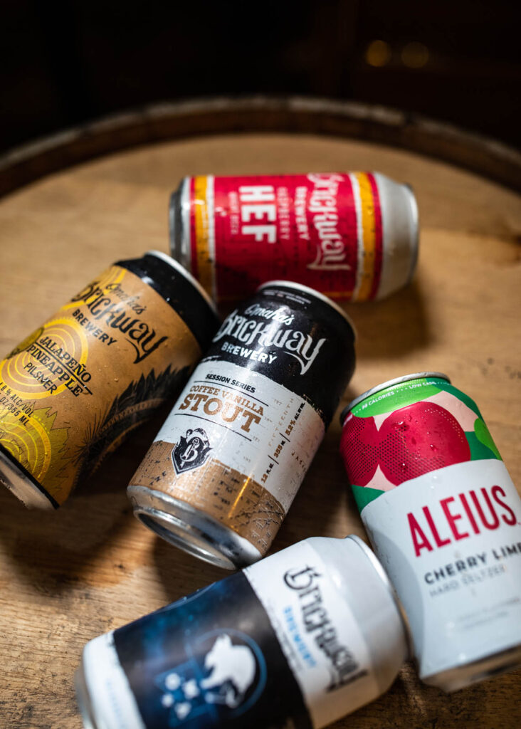 Brickway beers and hard seltzer