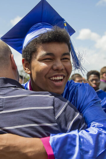 young man at graduation