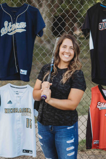 girl softball player