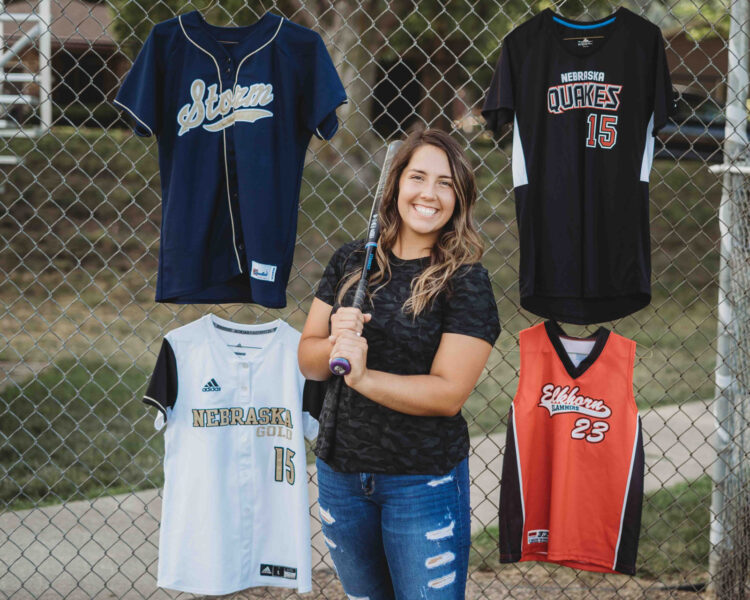 girl softball player