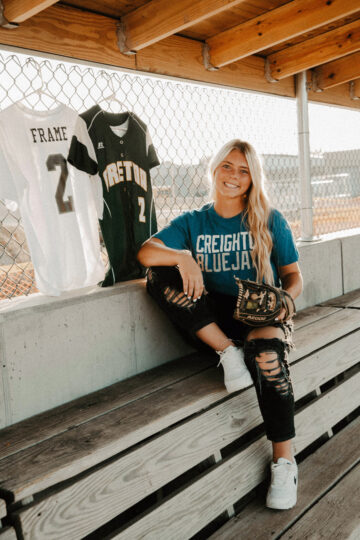 girl softball player