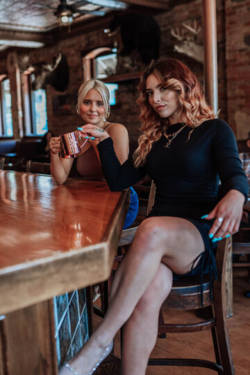 woman at bar