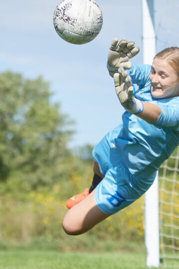girl soccer goalie