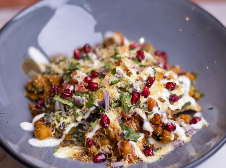 dinner plate with food