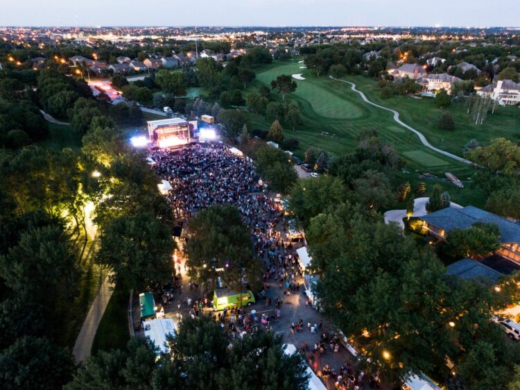 outdoor event at golf course