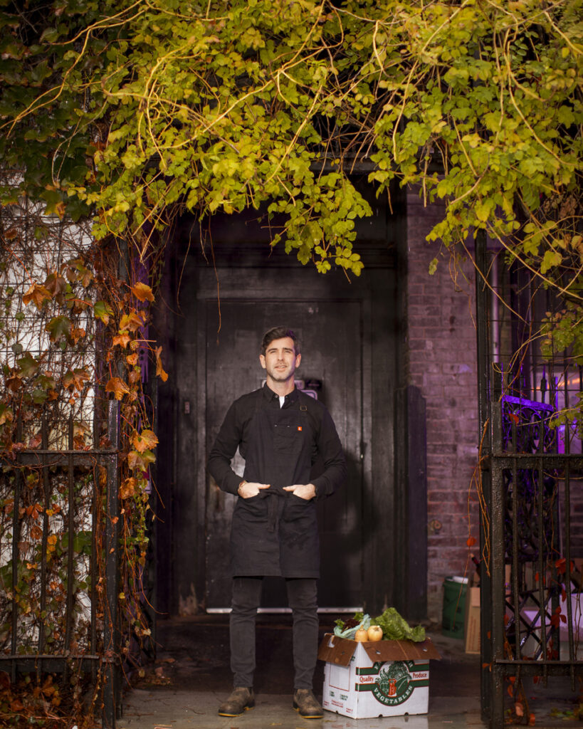 13 November 2024– Joel Walsh, new head chef at Le Bouillon in the Old Market, is photographed at Le Bouillon for the chef profile in Omaha Magazine 0125.