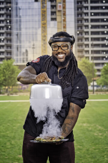 02 May 2025- Tay Westbury, Willy Thiesen, Sarah Hunt, Jessica Joyce, Todd Simon, Josh Foo, Tim Maides, and Dan Hoppen are photographed at Gene Leahy Mall for Omaha Magazine.